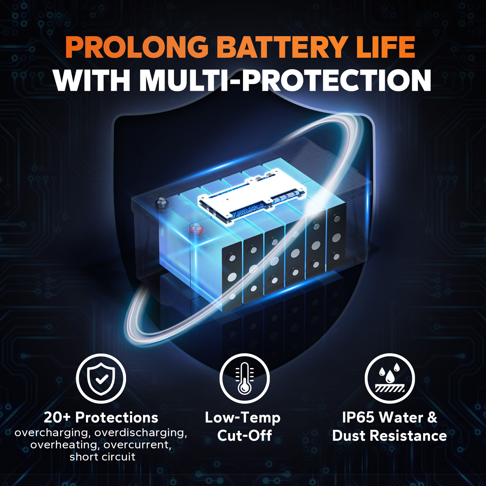 LiTime 36V 100Ah LiFePO4 Lithium Battery For Outboard Trolling Motor-Refurbished