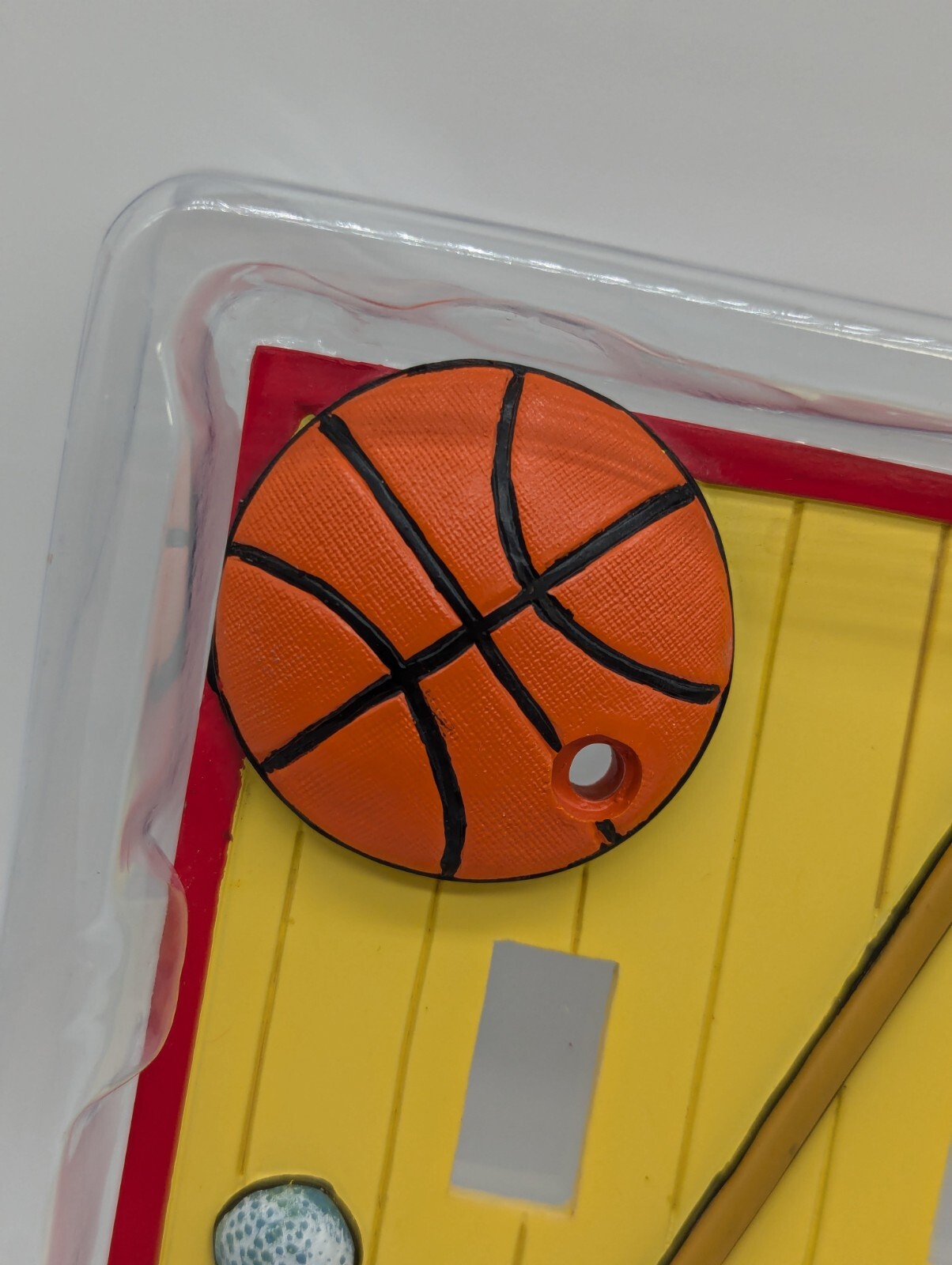 NEW Borders Unlimited Light Switch Plate Cover “Let’s Play Ball” Golf Basketball
