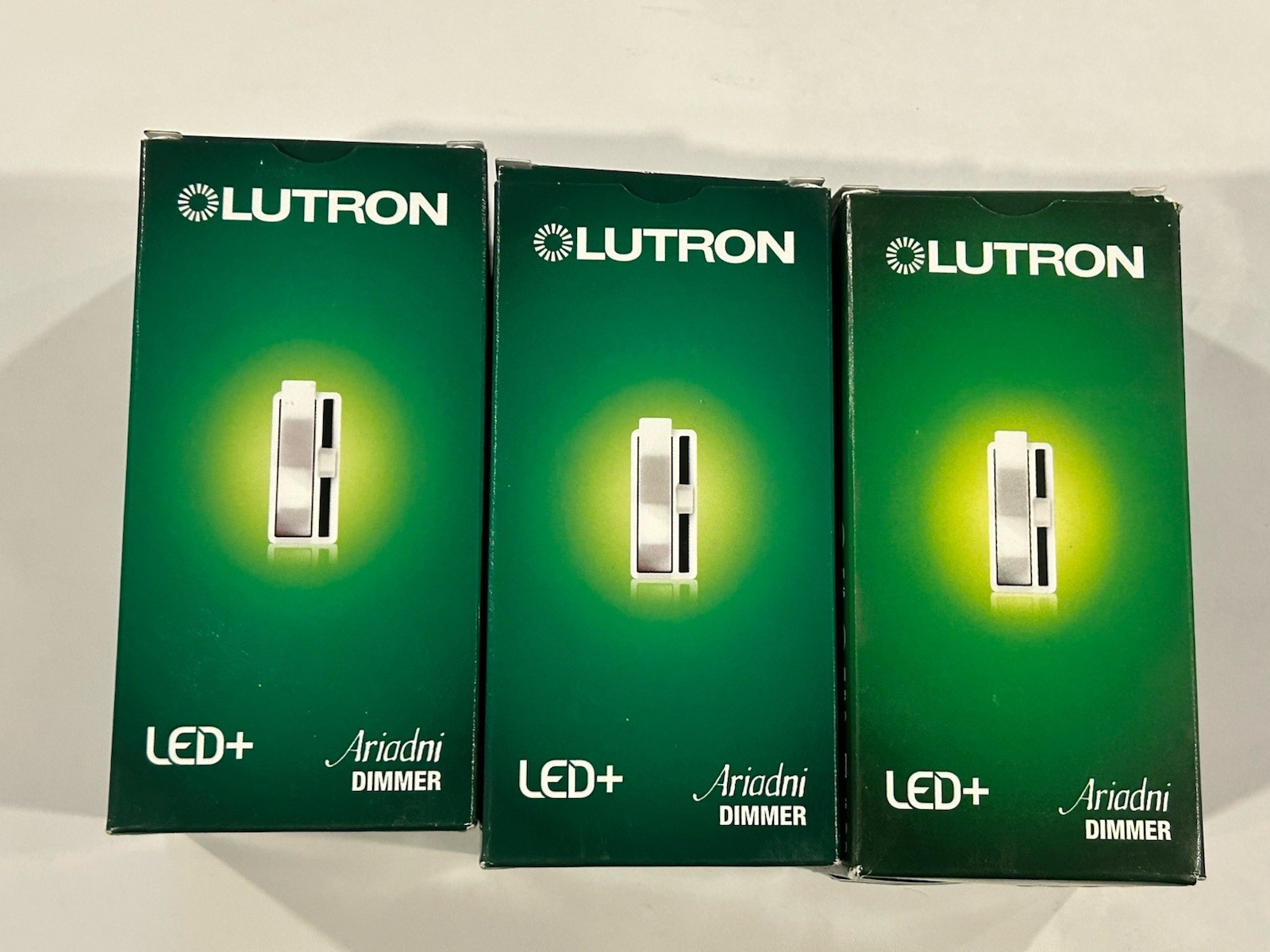 LOT OF 3 Lutron Ariadni Toggler LED Dimmer 150W Single Pole/3Way | AYCL-153P-BL