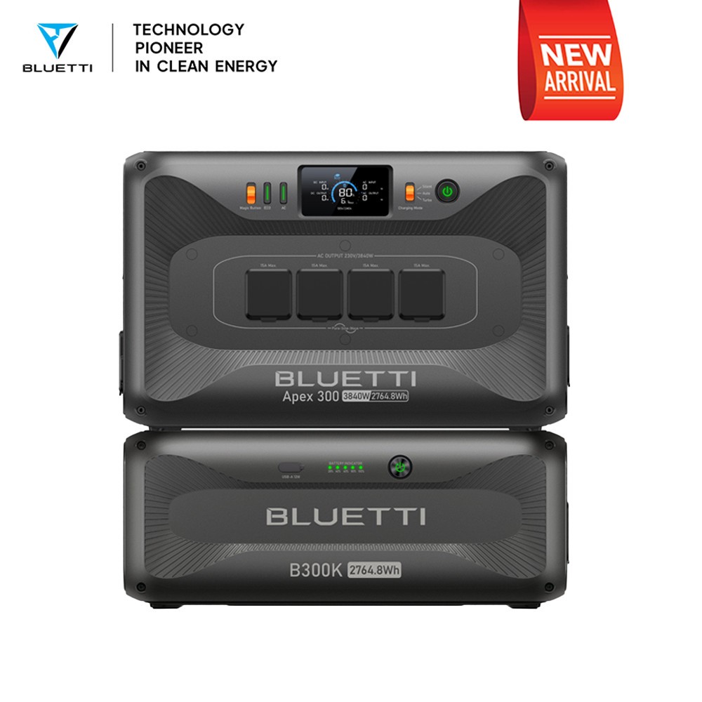 BLUETTI Apex 300+B300K 5529.6Wh Portable Power Station Generator for Home Backup
