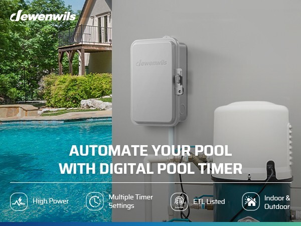 DEWENWILS Pool Pump Timer, Outdoor Smart WiFi Box Wireless Controller Timer