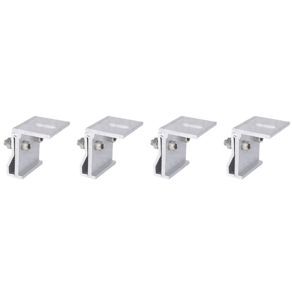 Roof Folding Clamp for PV Panel Mounting Aluminium Alloy Construction 1-4 pcs