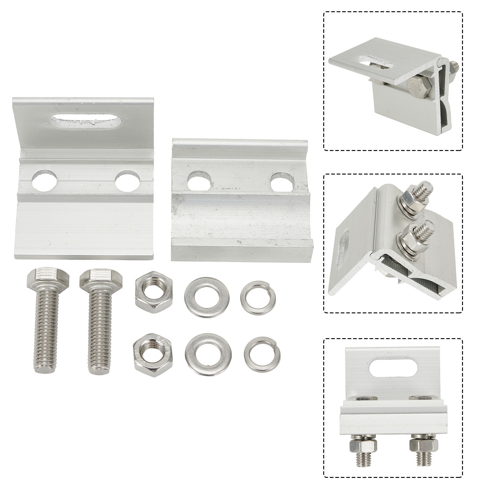 Solar Module Metal Roof Structure with Aluminum Alloy Roof Clamps and Splices