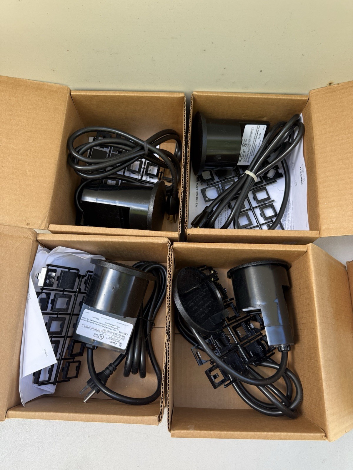 Lot5 NEW Mockett PCS49A-U Desk Power Data Grommet 2 Outlet Conference TablePower