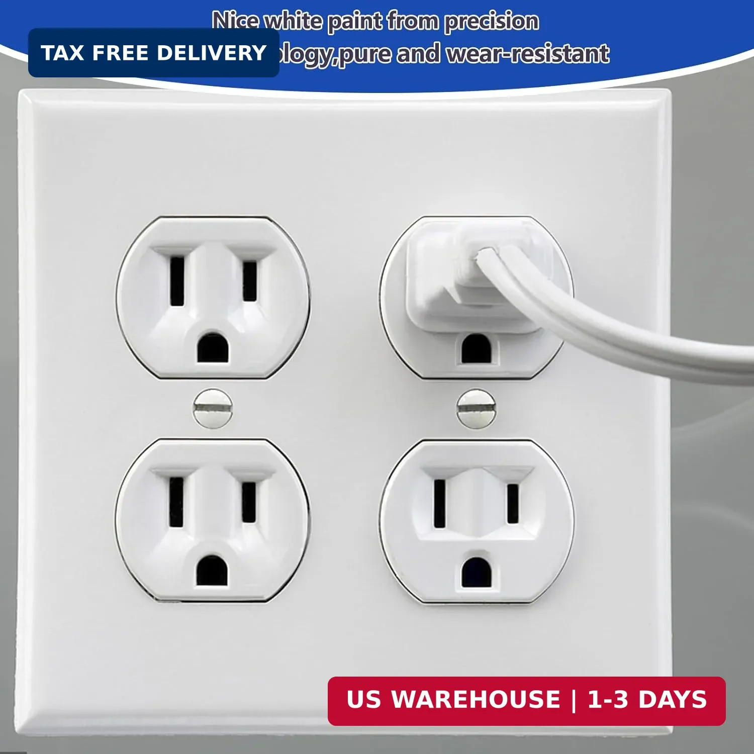 120 pcs Wall Plate Screws, White Outlet Screws 6-32 Thread Light Electrical Cove