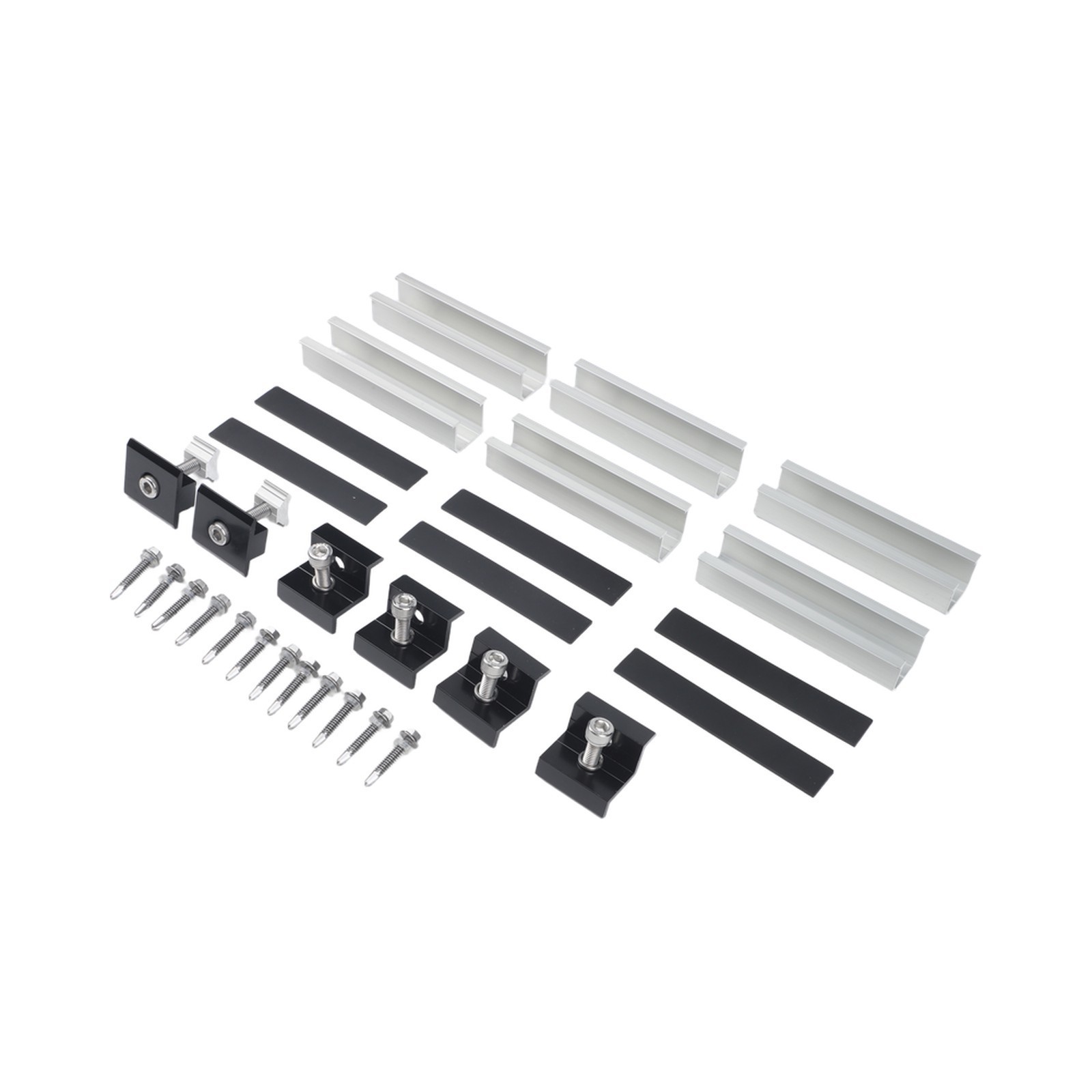Easy Install Solar Panel Mount Kit for Flat Roofs and Yachts Aluminium Alloy