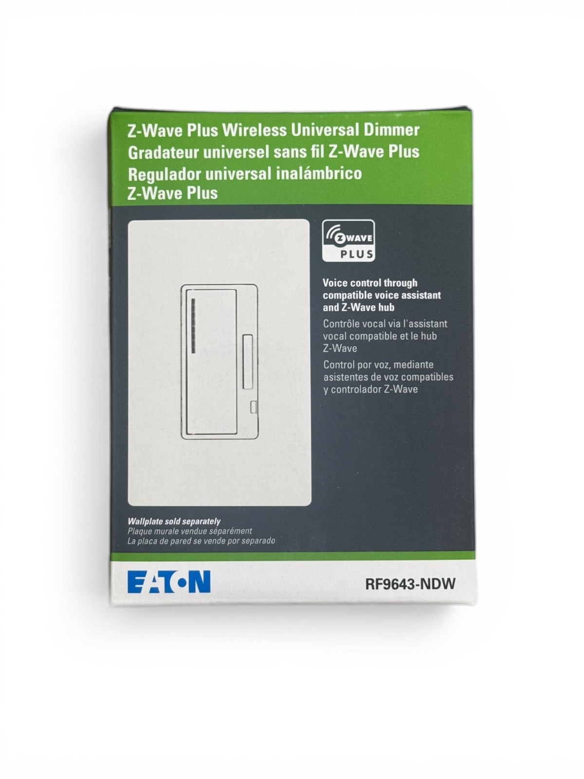 LOT of 4 Eaton Z-Wave Plus Universal Smart Dimmers | RF9643-NDW | New Sealed
